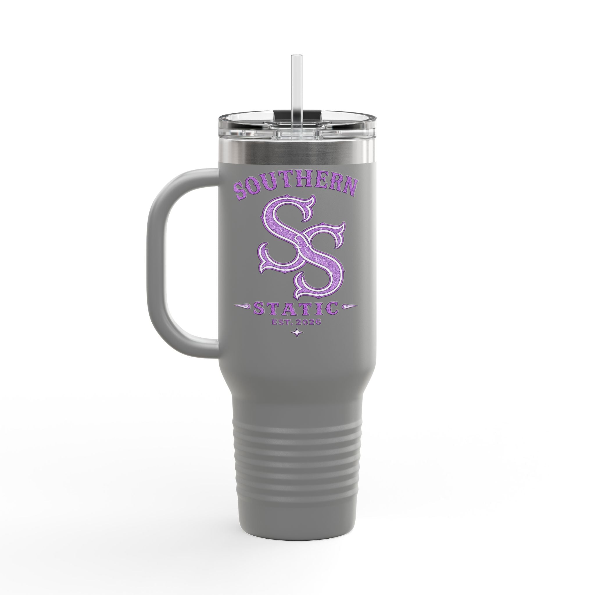 40oz Insulated Travel Mug — Southern Static Logo Stainless Tumbler