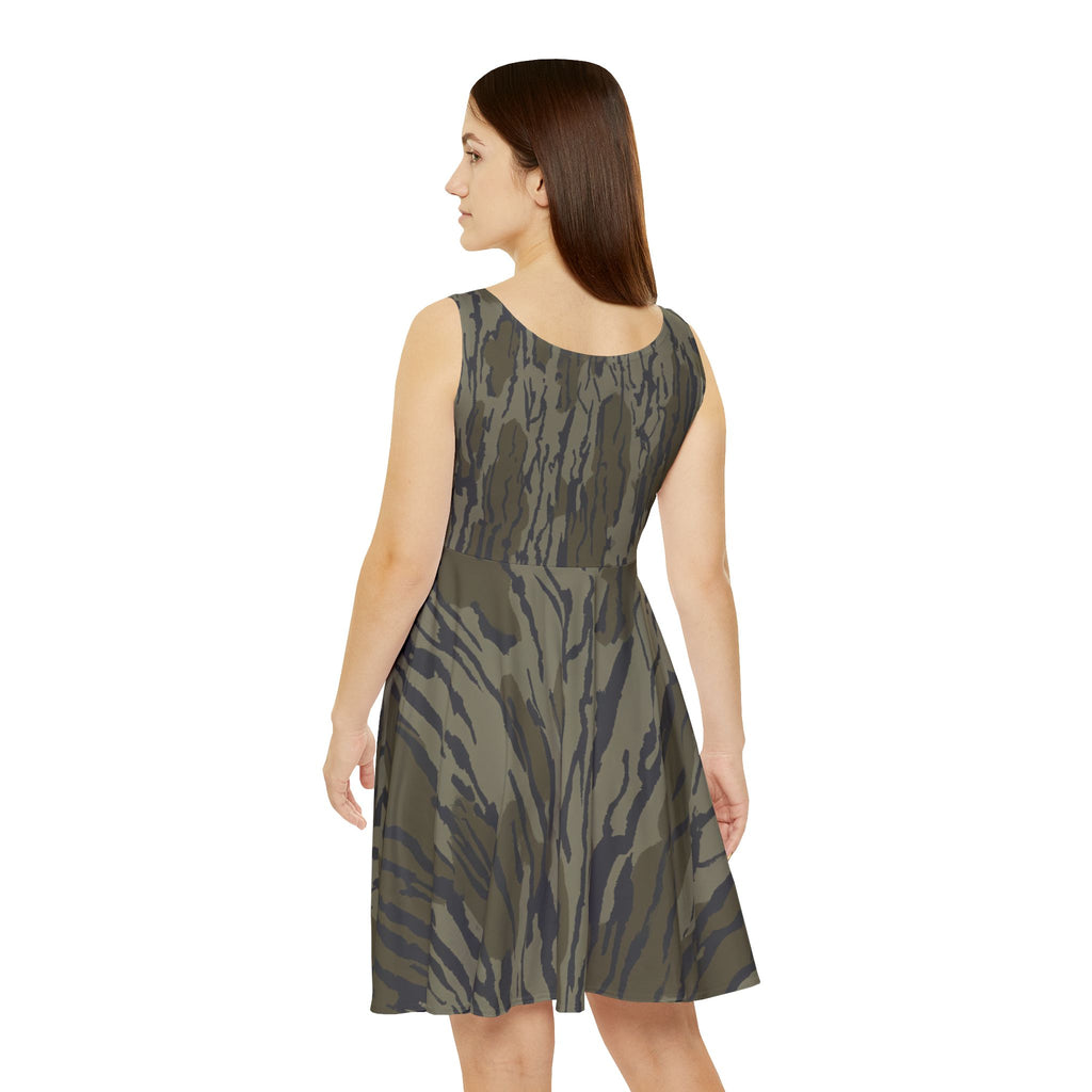 Camo Skater Dress — 'Southern Static' Logo Women's Tank Dress
