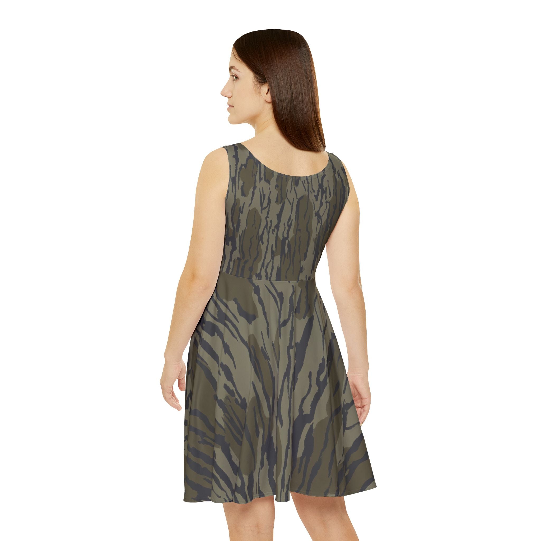 Camo Skater Dress — 'Southern Static' Logo Women's Tank Dress
