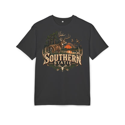 Southern Station Graphic Tee — Deer & Sunset Hunting T‑Shirt