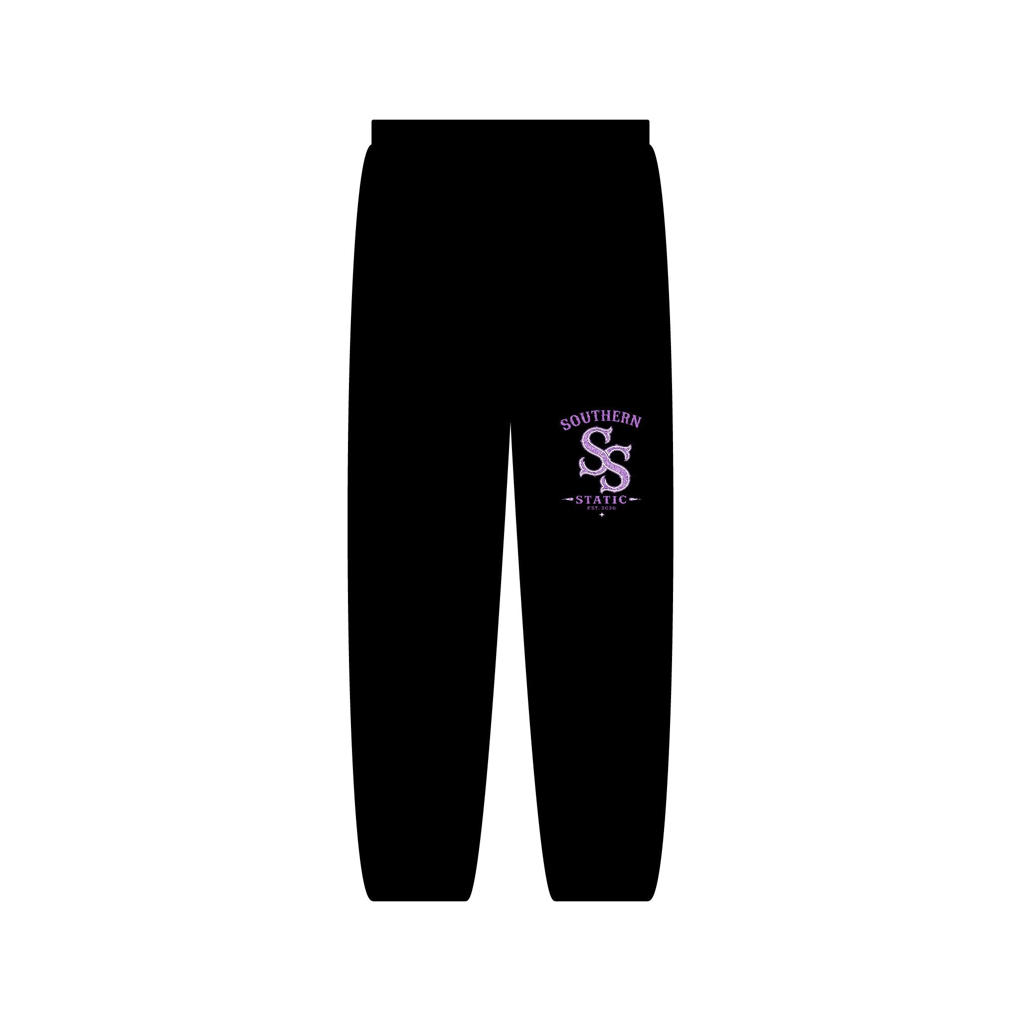 Southern State Co. Purple Logo Sweatpants — Cozy Graphic Joggers