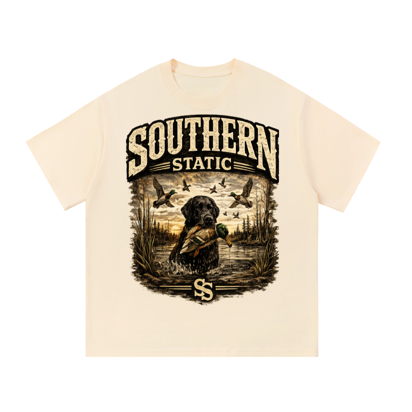 Southern Static Black Lab Waterfowl Tee