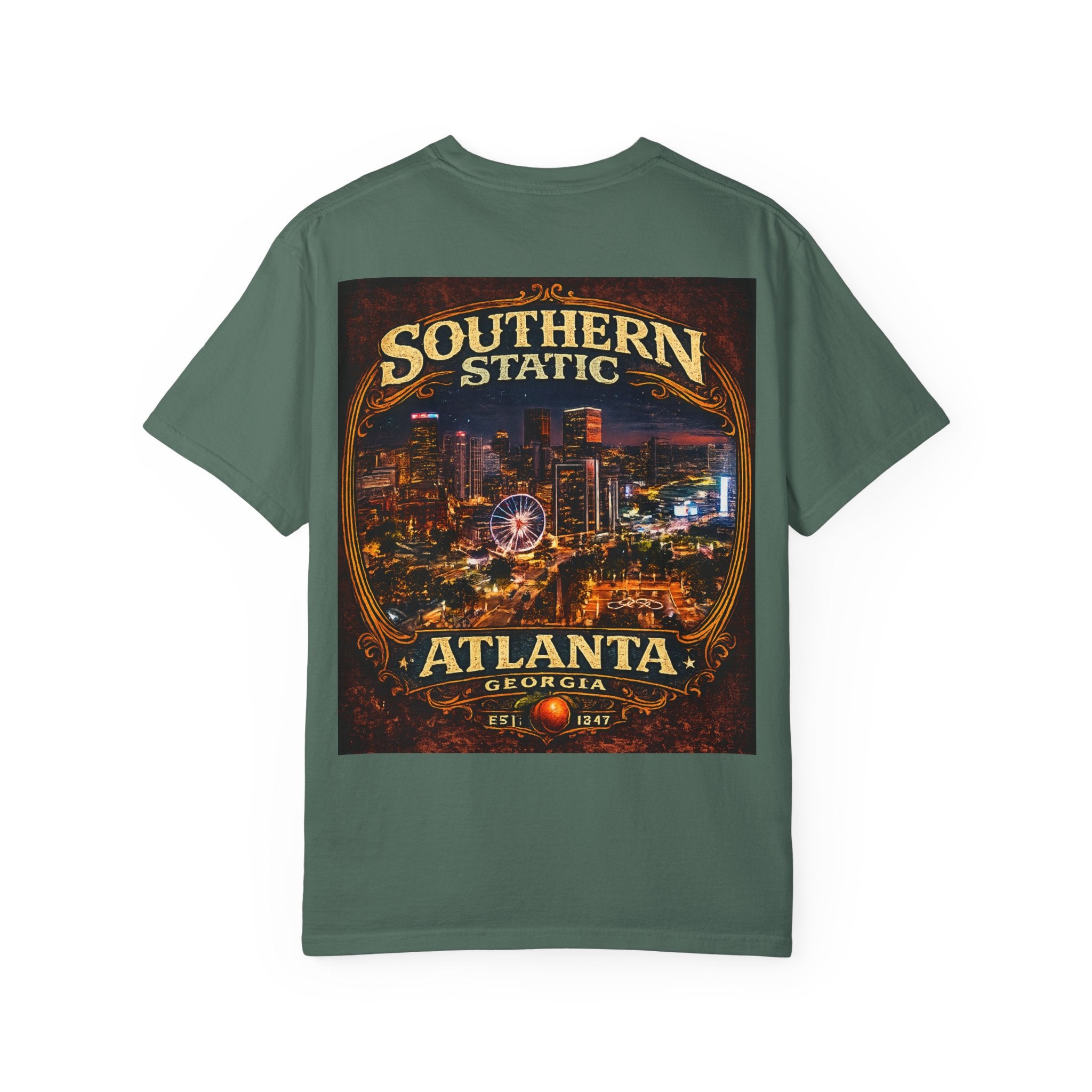 Atlanta Nightscape T-Shirt — Southern Static Vintage Cityscape Tee