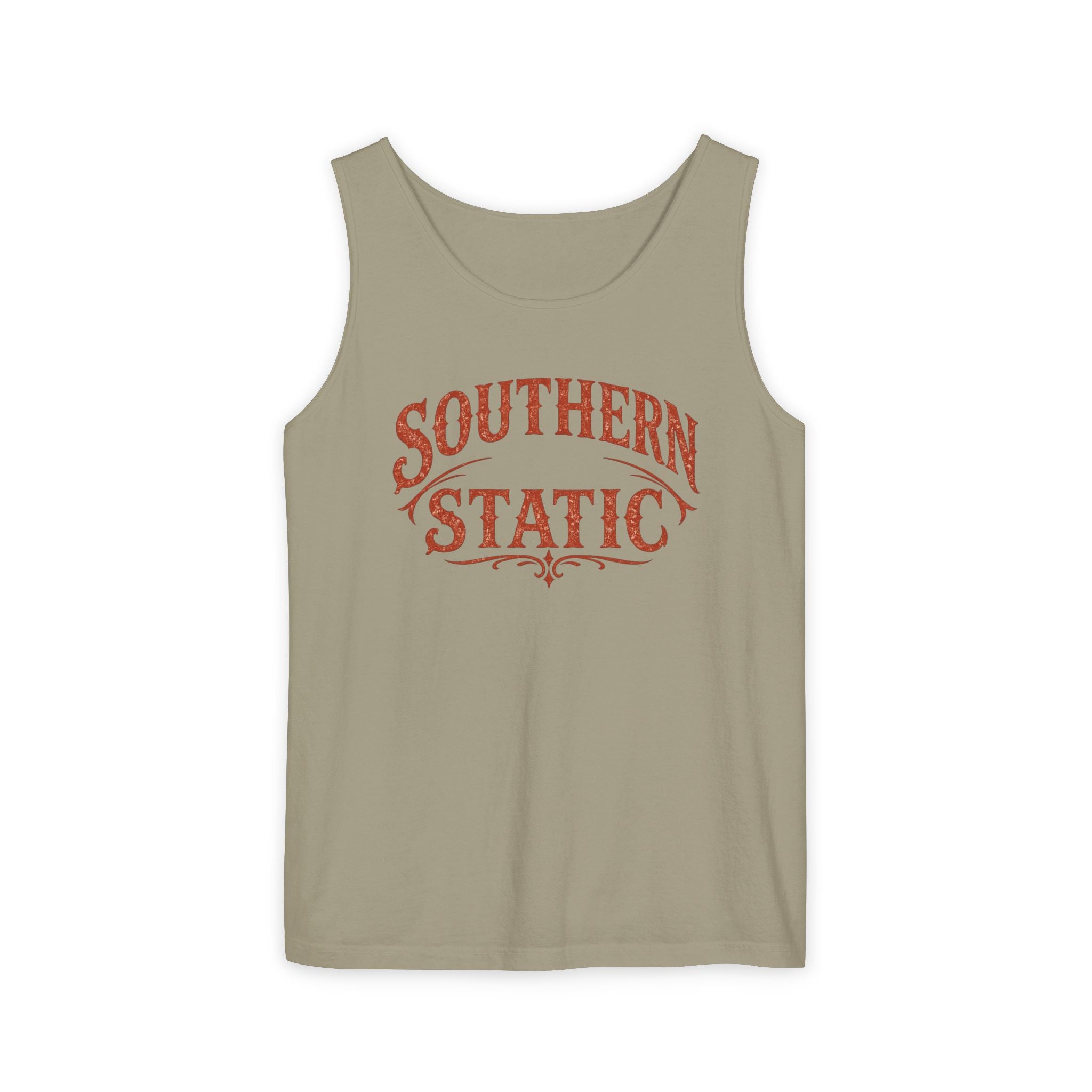 Southern Static Tank Top | Tennessee vintage state outline graphic