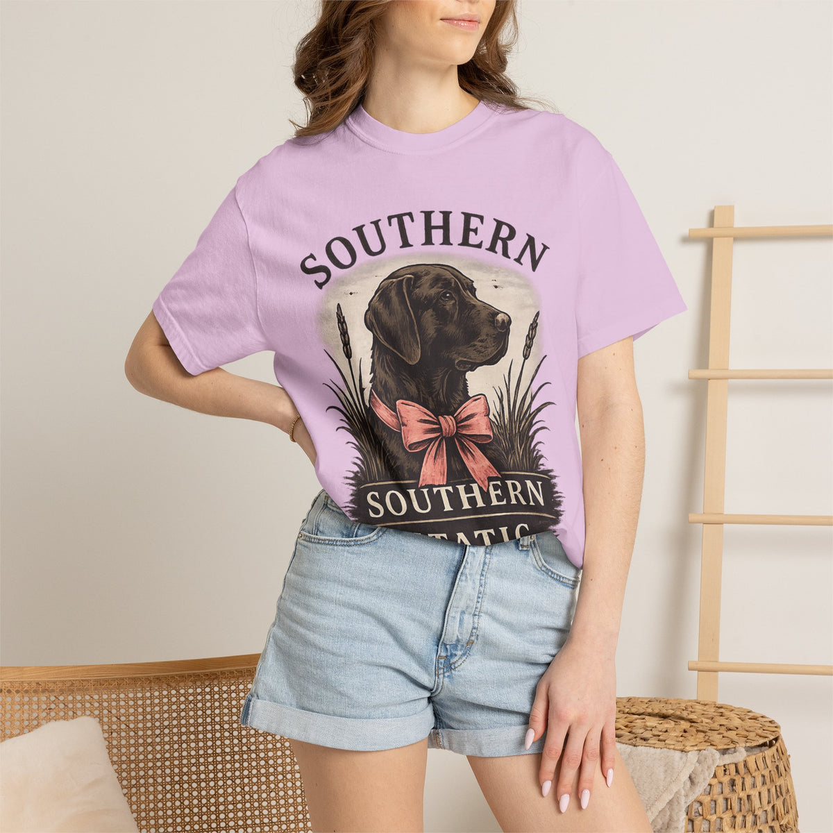 Southern Static Labrador Graphic T-Shirt — Vintage Dog Tee