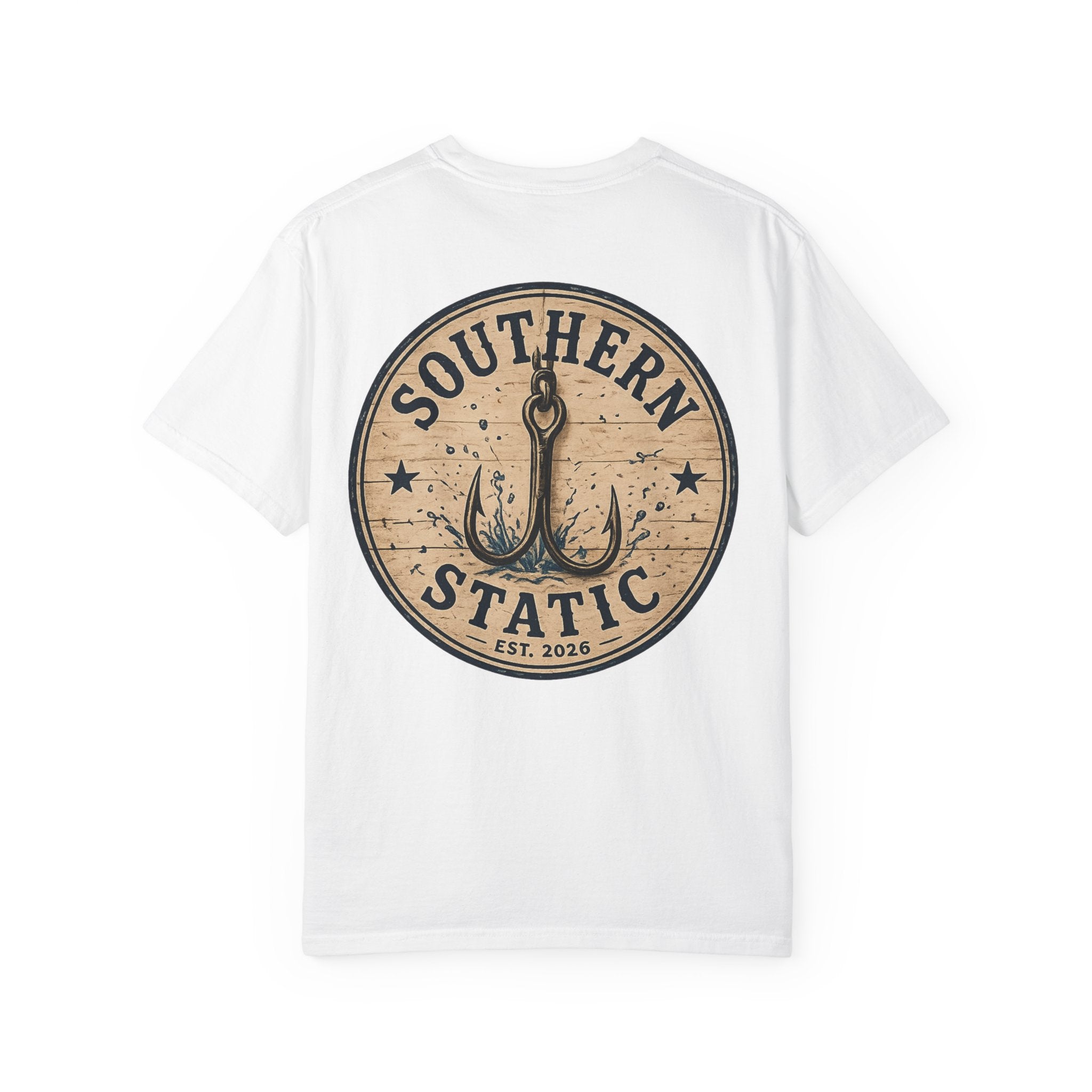 Southern Static Fishing T-Shirt — Rustic Anchor Logo Tee