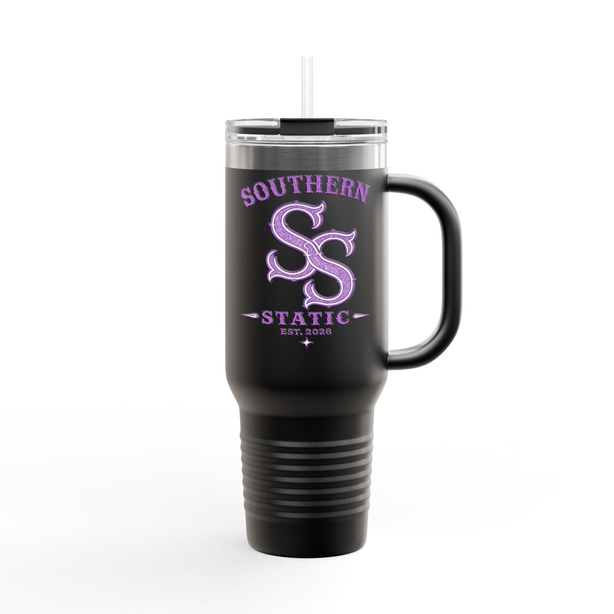 40oz Insulated Travel Mug — Southern Static Logo Stainless Tumbler