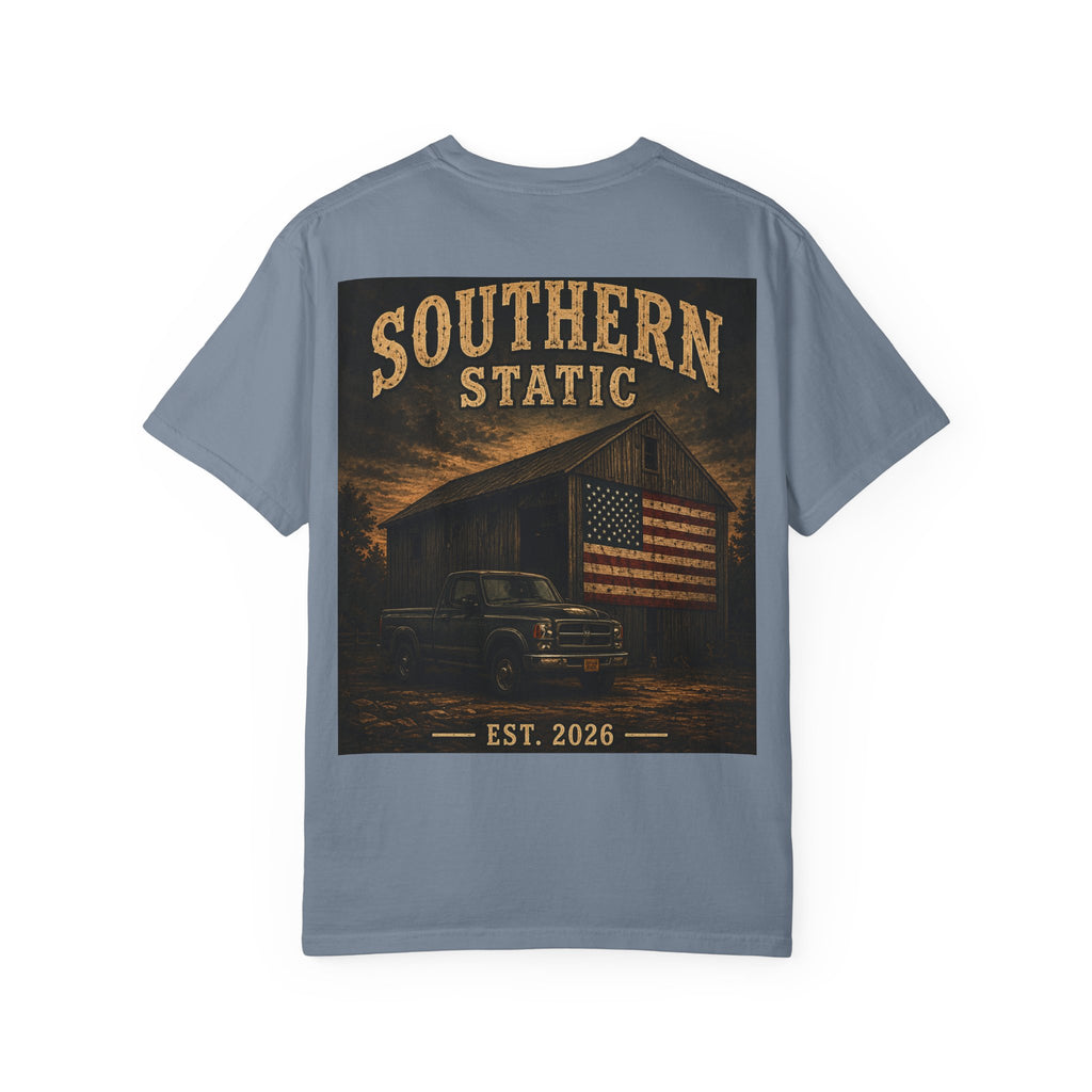Southern Static Vintage Truck T‑Shirt — American Barn Graphic