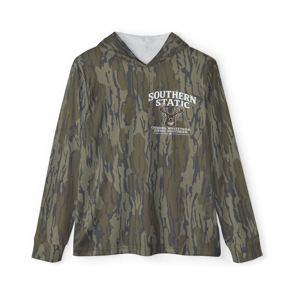 Camo 'Southern Static' Men's Warmup Hoodie - Lightweight Athletic Pullover