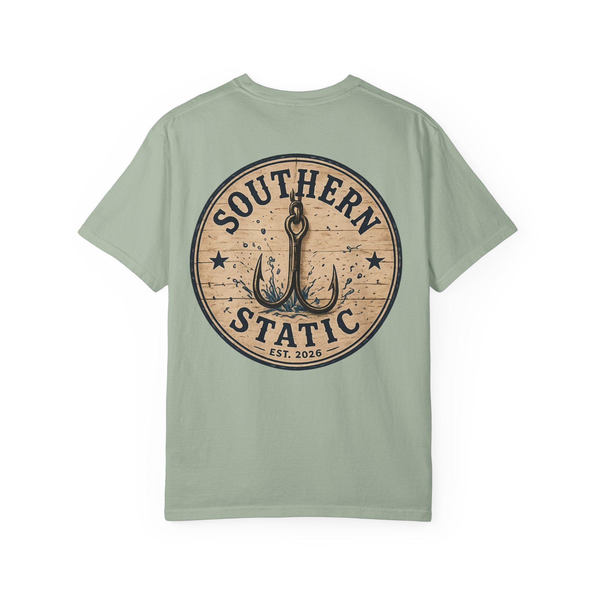 Southern Static Fishing T-Shirt — Rustic Anchor Logo Tee