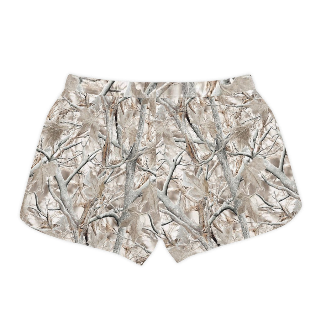 Casual Shorts - Southern Static Snow Camo Print