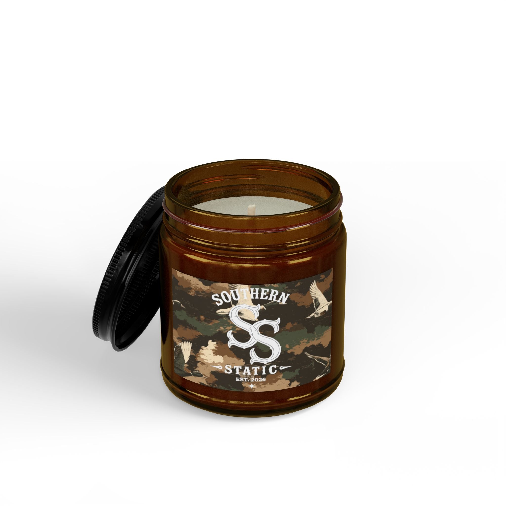 Scented Soy Candles with Black Lid, (4 and 9oz)