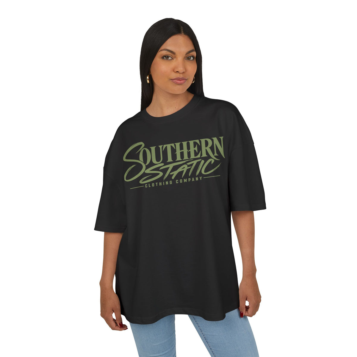 Southern Static Logo T‑Shirt — Vintage Script Graphic Tee