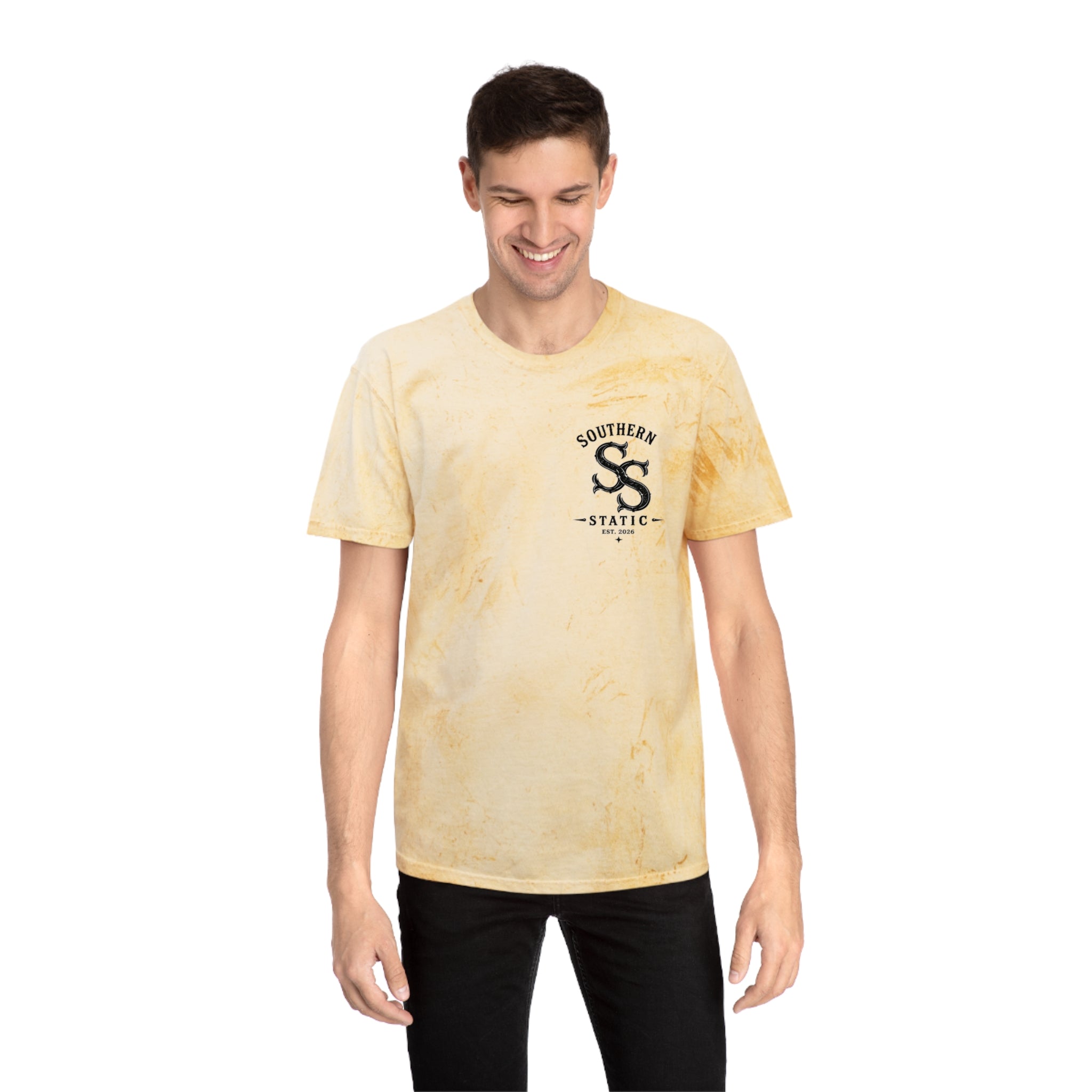 Tie-Dye Turkey Tee — "Southern Static" Graphic T-Shirt