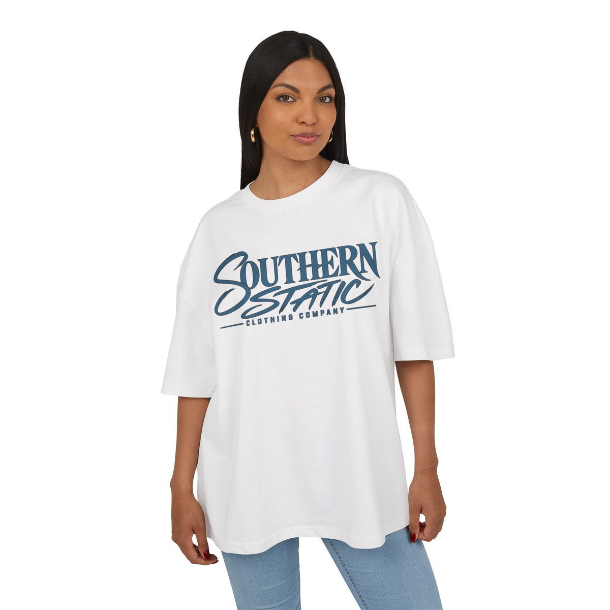 Southern Static Logo Tee — Vintage Script Graphic T-Shirt