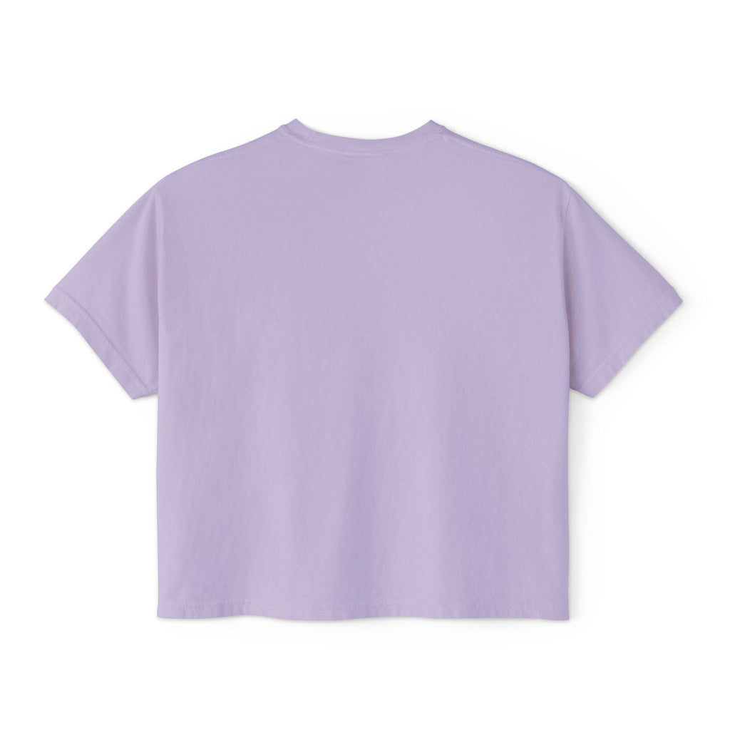 Southern Static Women's Boxy Tee – Retro Camo Script Logo