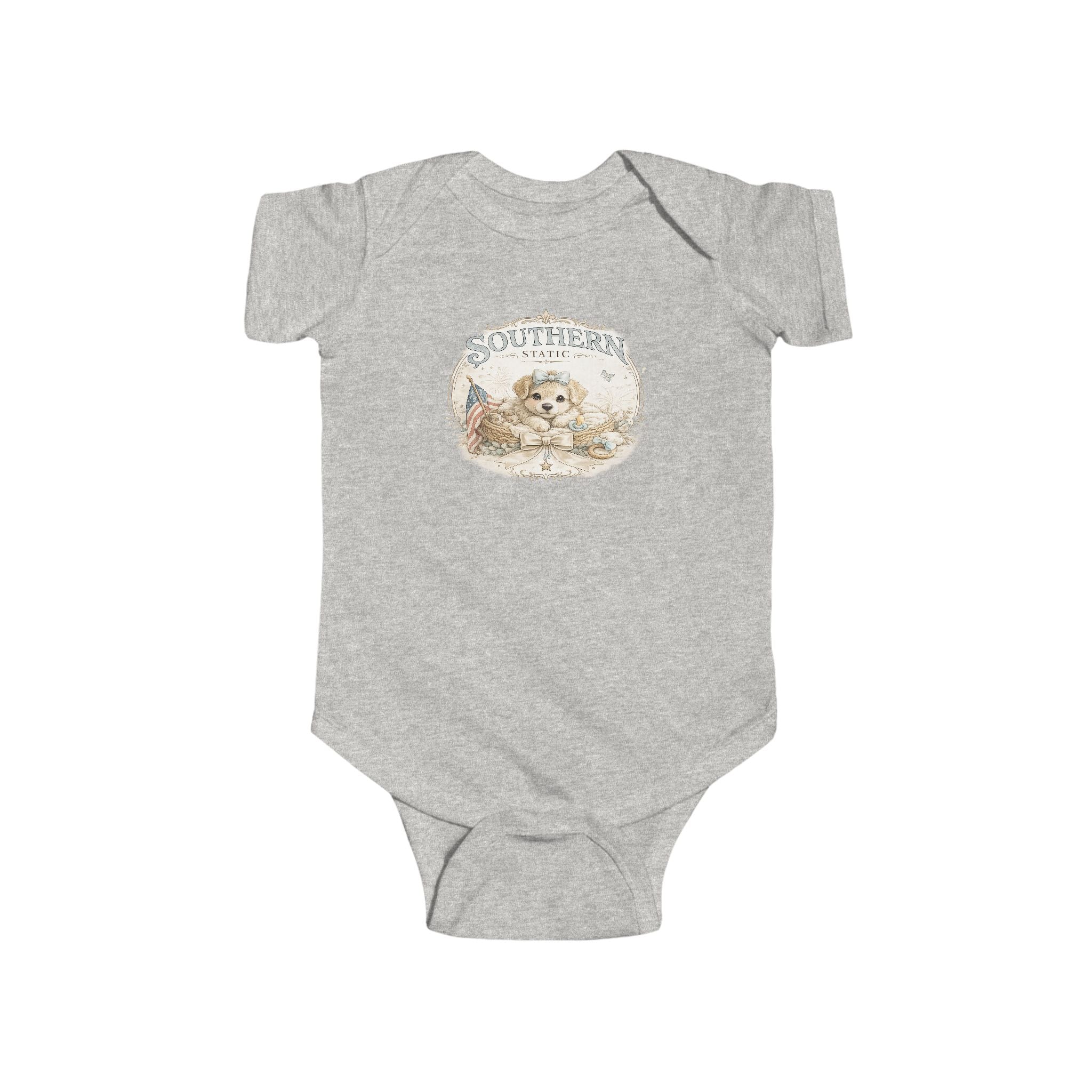 Cute Puppy 'Southern' Infant Bodysuit — Baby Onesie