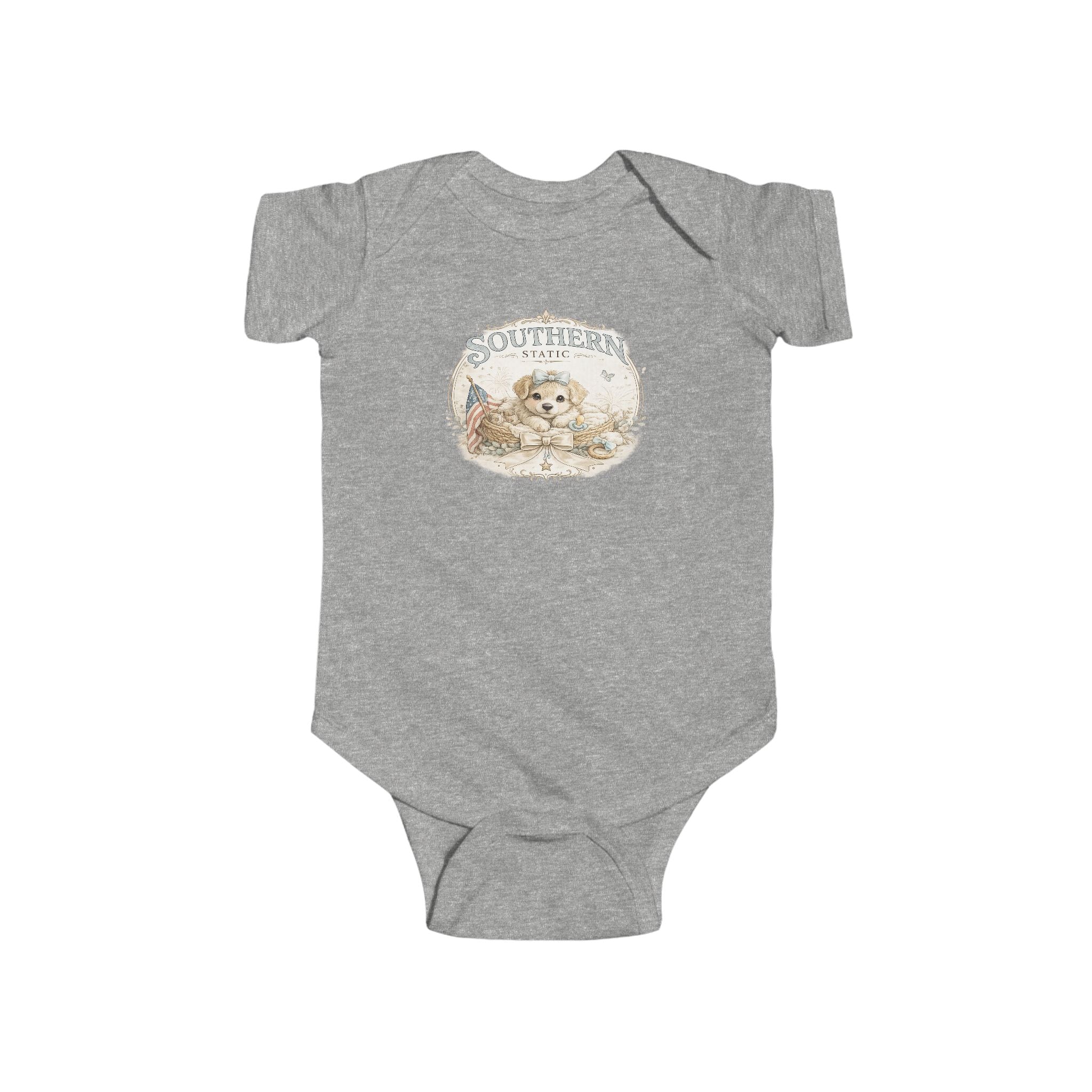 Cute Puppy 'Southern' Infant Bodysuit — Baby Onesie