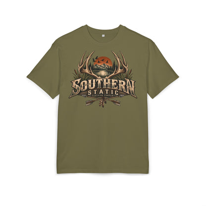 Southern Static Graphic Tee — Vintage Hunting Antlers Shirt