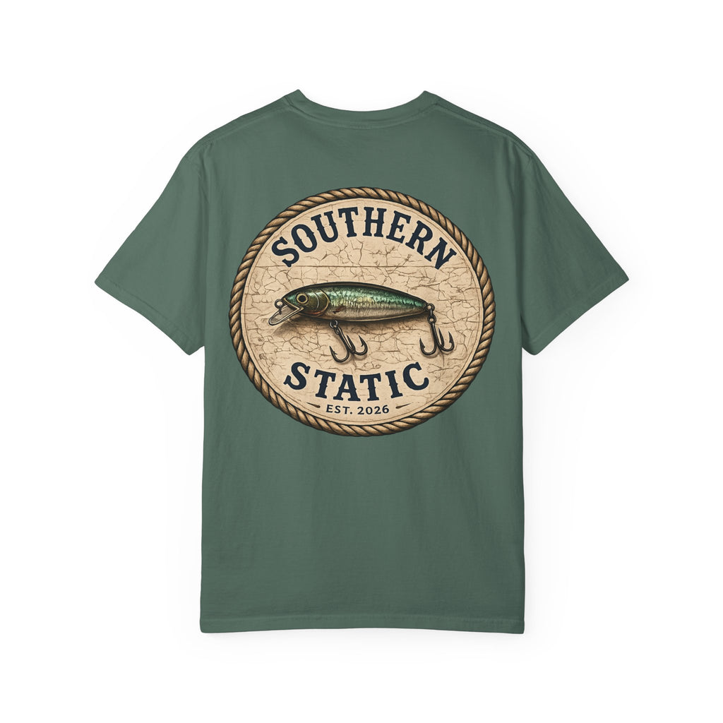 Fishing Logo T-Shirt — "Southern Static" Lure Graphic