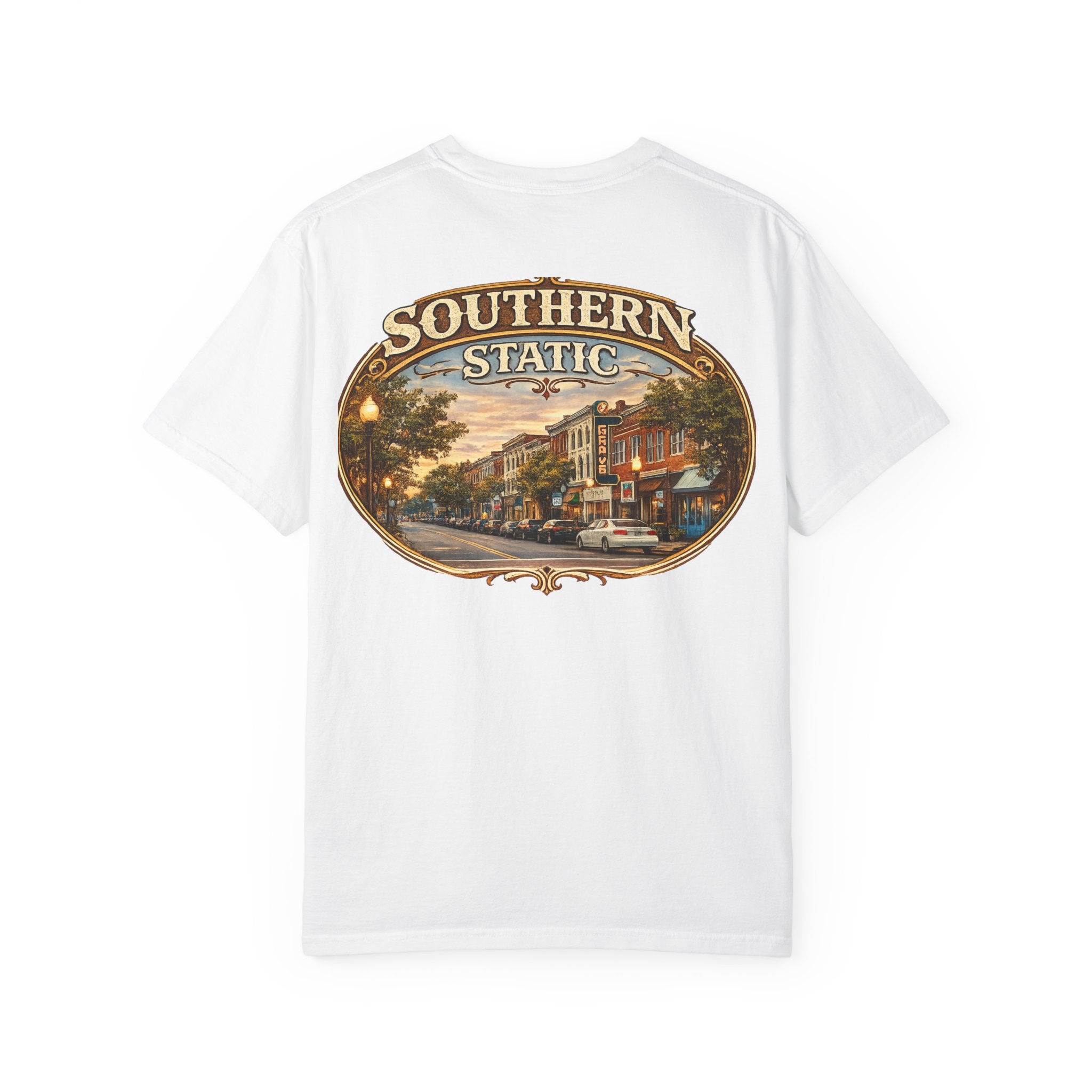 Southern Static vintage downtown street scene T-Shirt