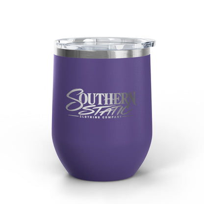 Southern Static 12oz Wine Tumbler - Insulated Stainless Steel Travel Cup