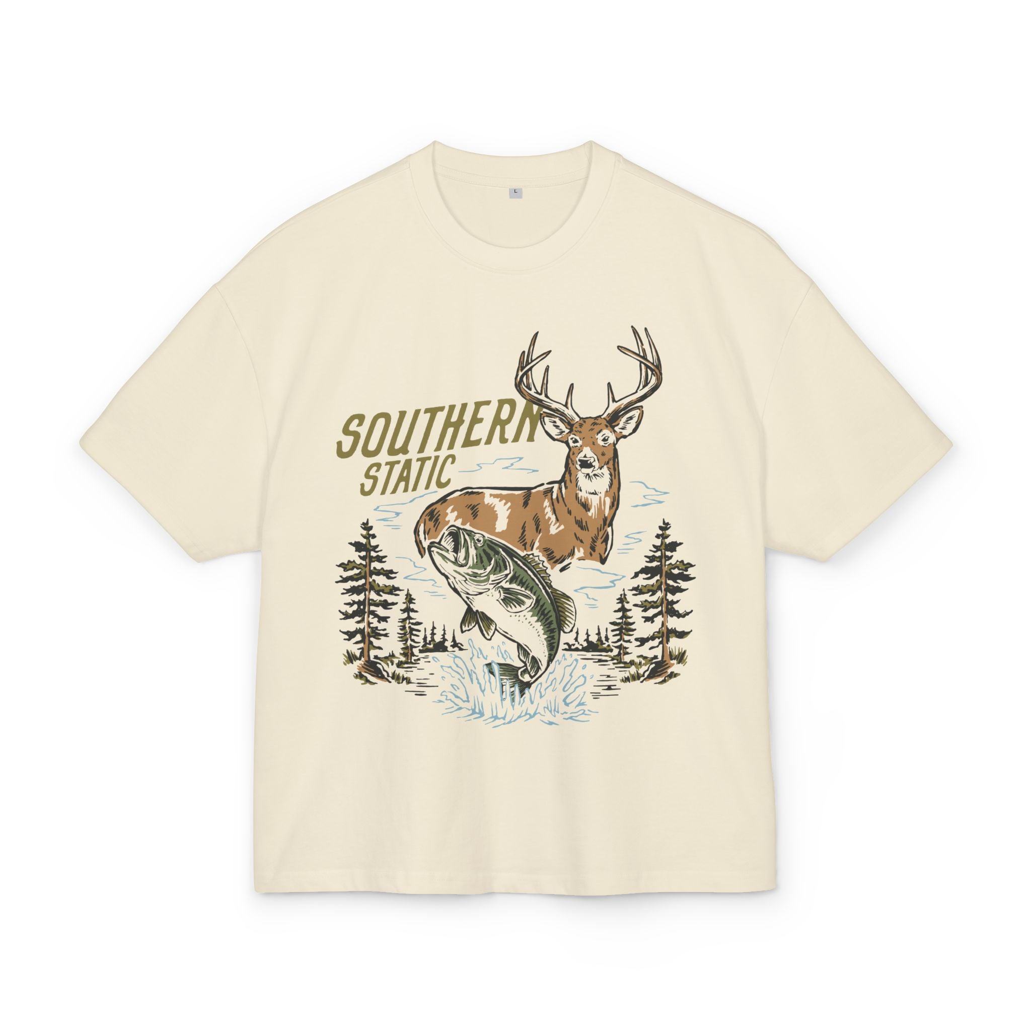 Southern Static Deer & Fish Graphic Tee
