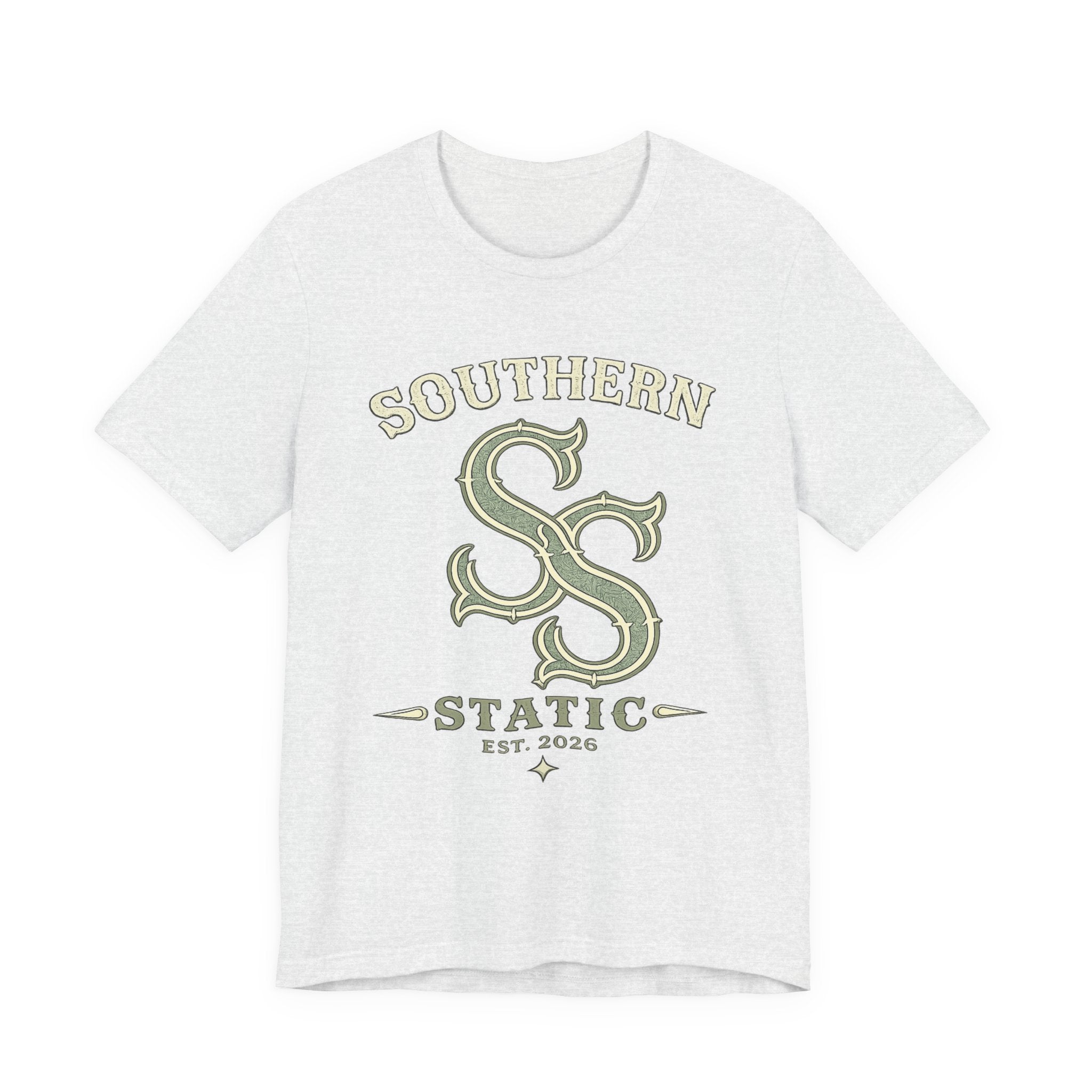 Southern Static SS Logo Tee — Vintage Collegiate Graphic T-Shirt
