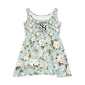 Floral Scoop-Neck Skater Dress — Southern Static Vintage Rose Print