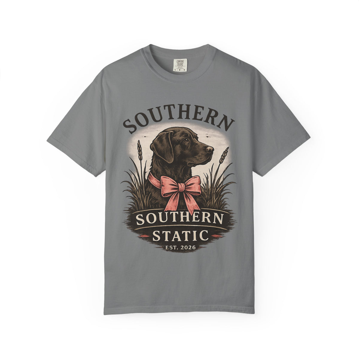 Southern Static Labrador Graphic T-Shirt — Vintage Dog Tee