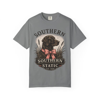 Southern Static Labrador Graphic T-Shirt — Vintage Dog Tee