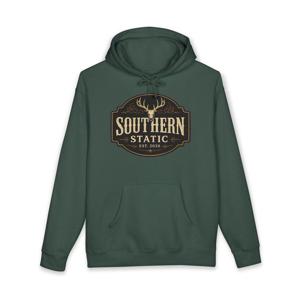 Southern Static Hoodie – Vintage Deer Logo Pullover