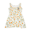 Floral Skater Dress — Yellow Daisy All-Over Print