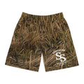 Camouflage Grass Print Jogger Shorts