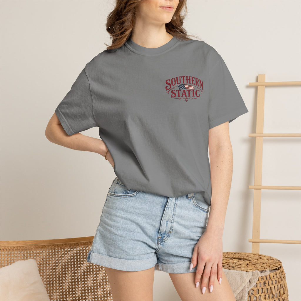 Southern Static Tractor T-Shirt — Vintage Farm Logo Tee