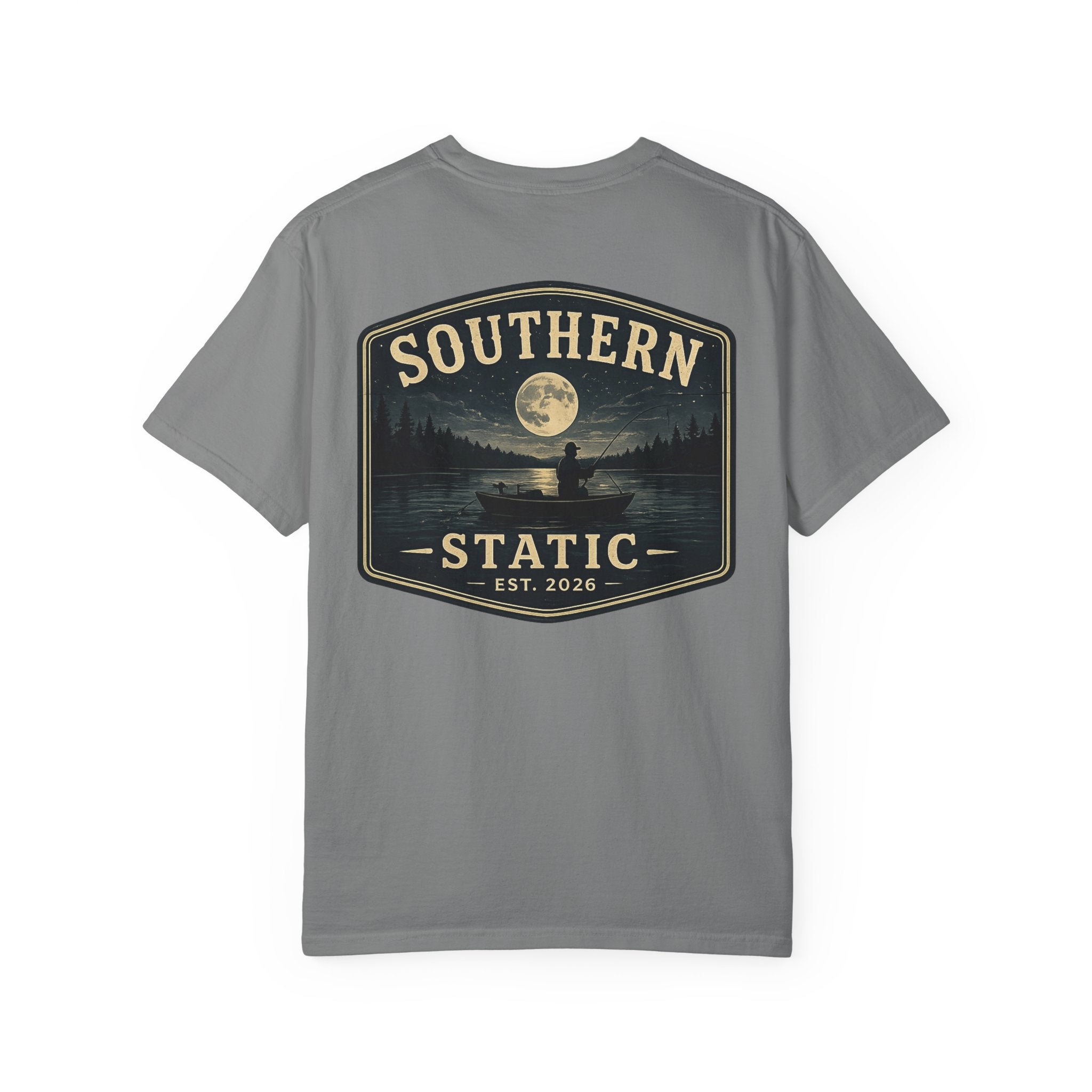 Southern Static Moonlit Lake T-Shirt