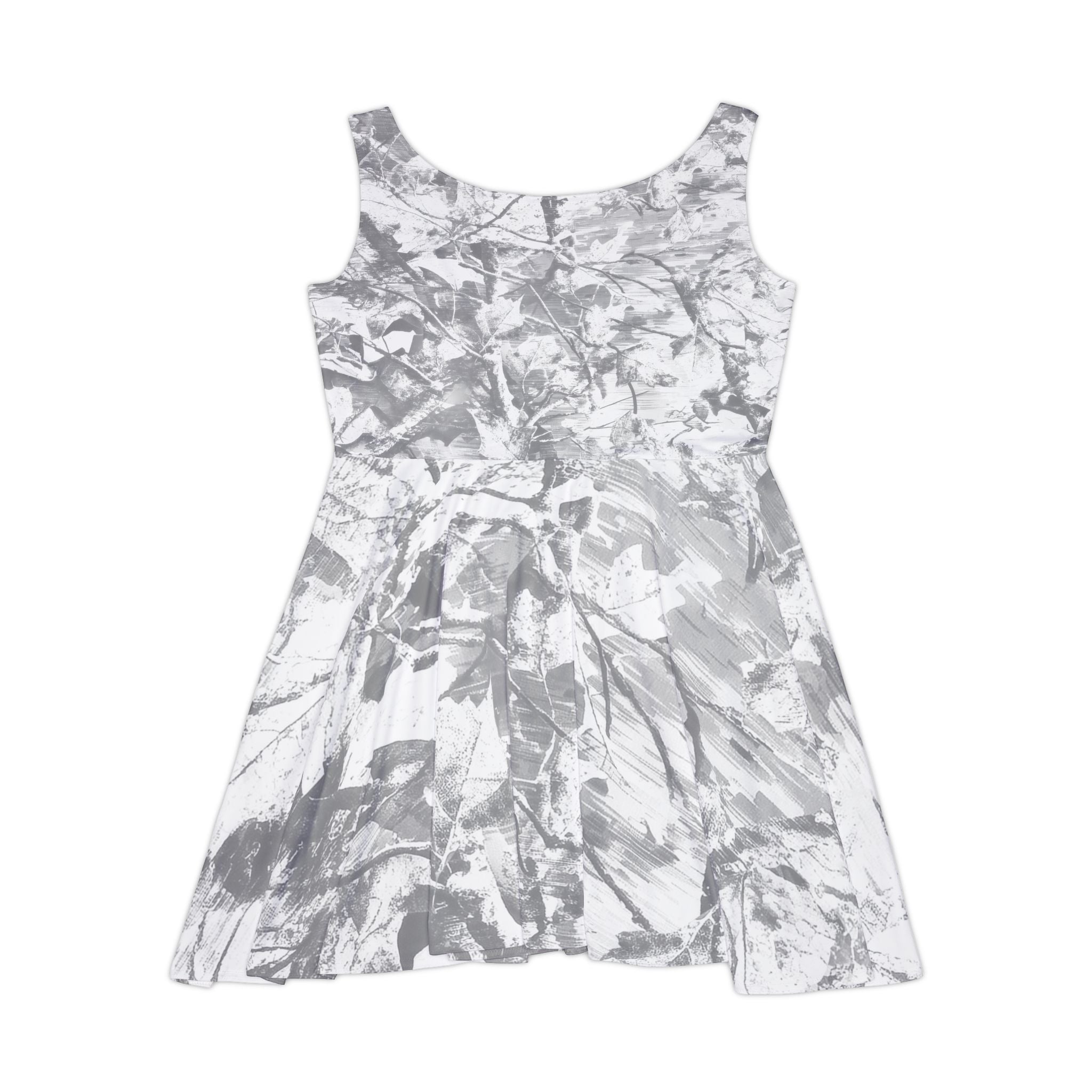 Southern Static Tie-Dye Skater Dress — Retro Graphic Women's Dress