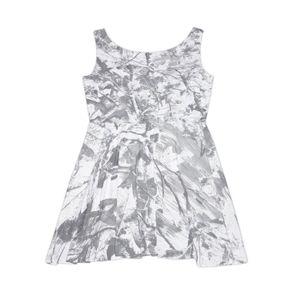 Southern Static Tie-Dye Skater Dress — Retro Graphic Women's Dress