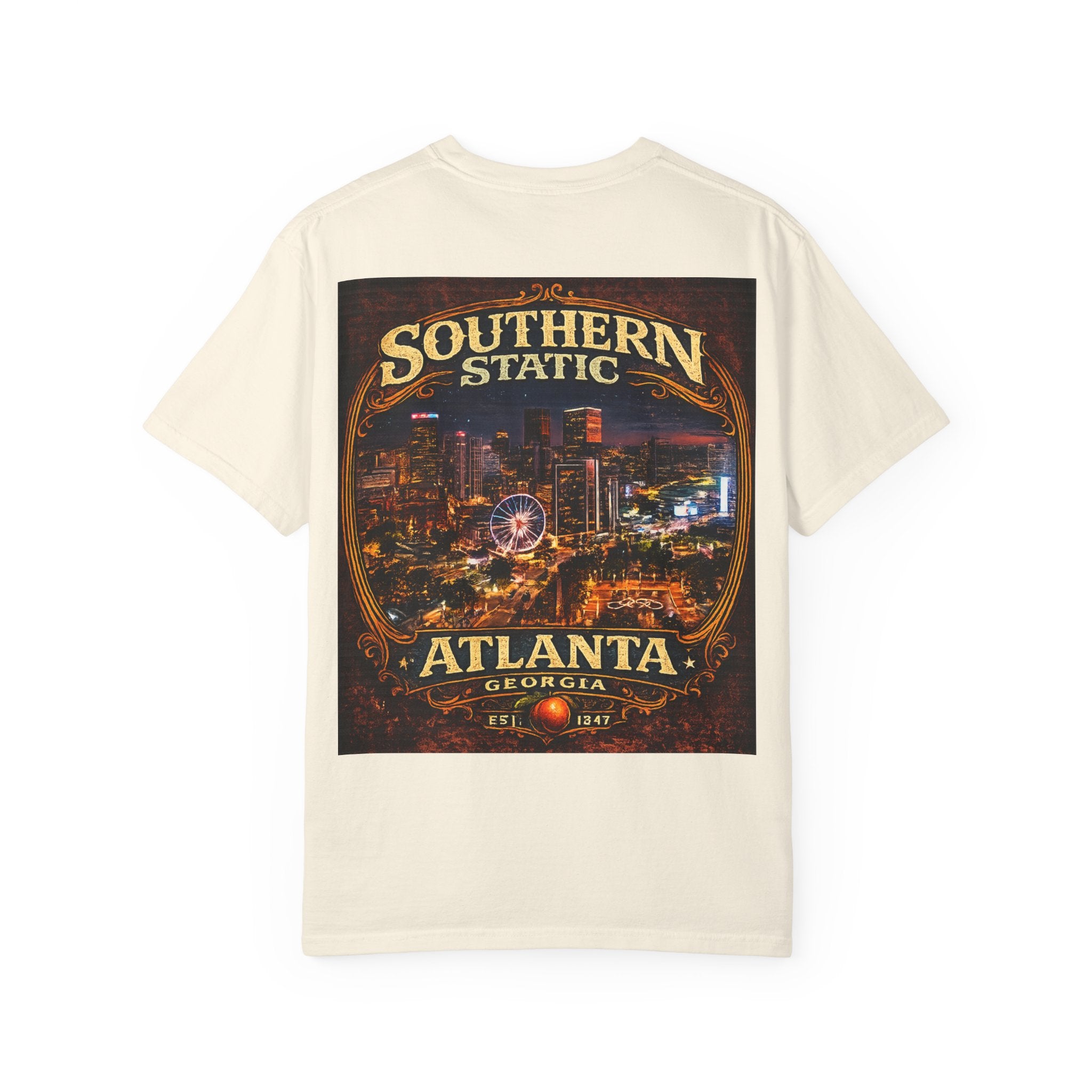 Atlanta Nightscape T-Shirt — Southern Static Vintage Cityscape Tee