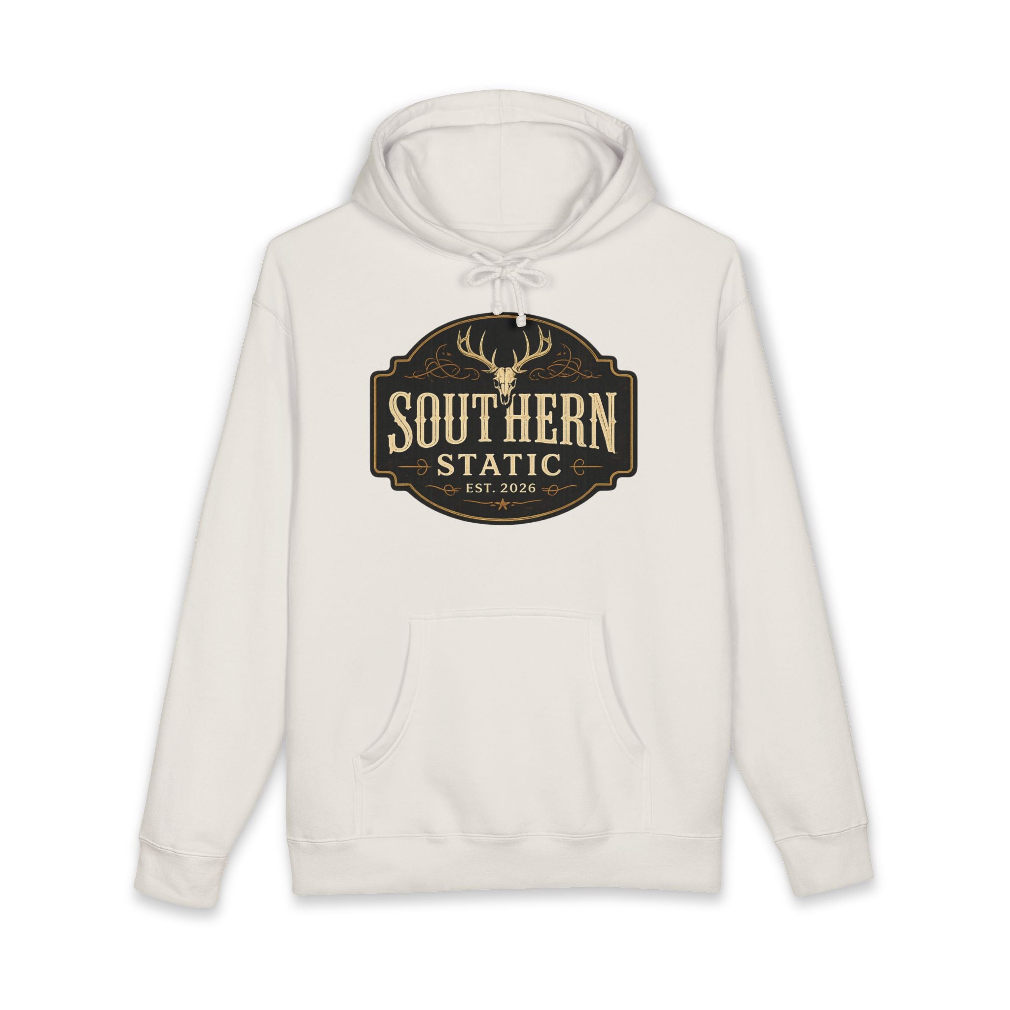 Southern Static Hoodie – Vintage Deer Logo Pullover