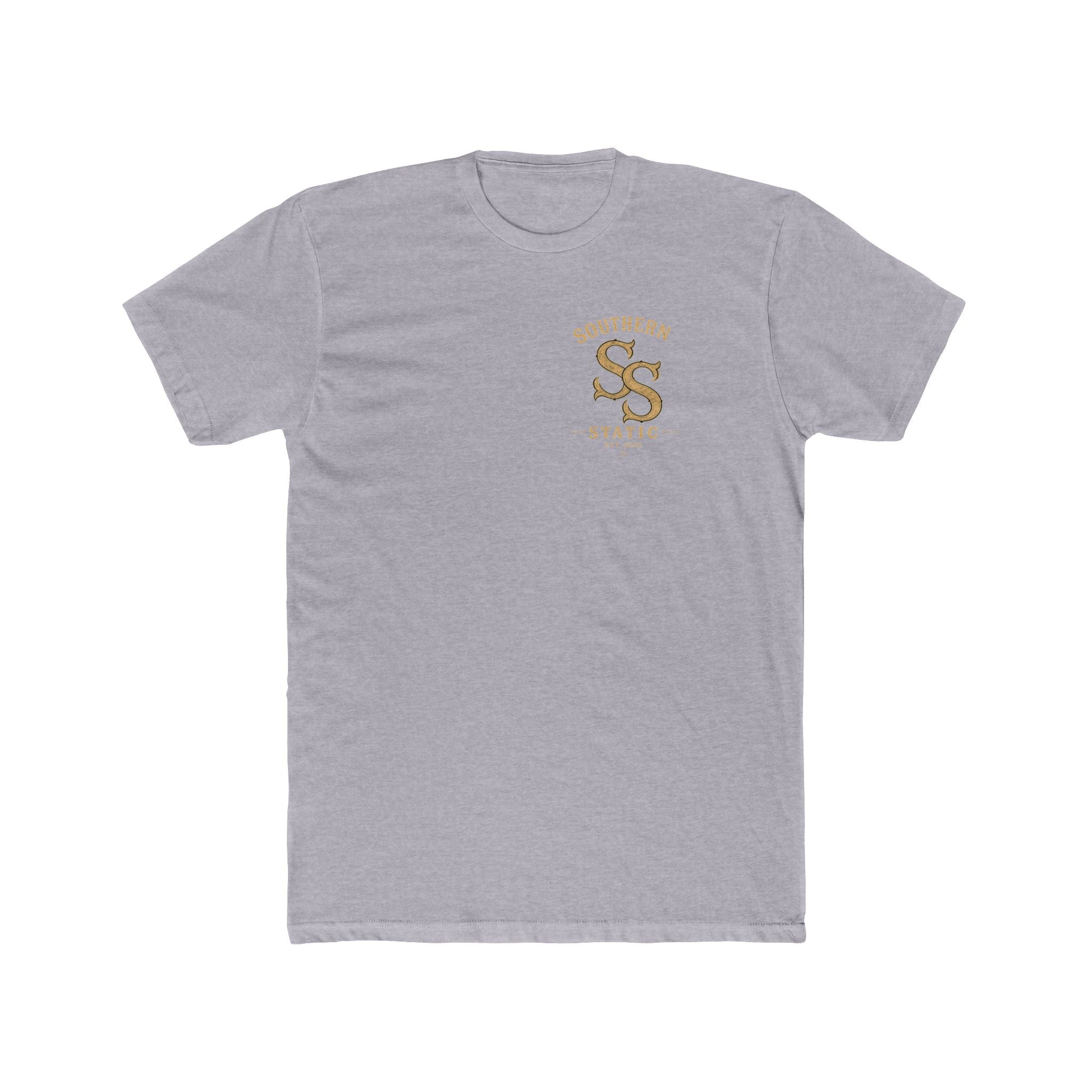 Southern Static Cabin Tee — Rustic Mountain Logo T-Shirt