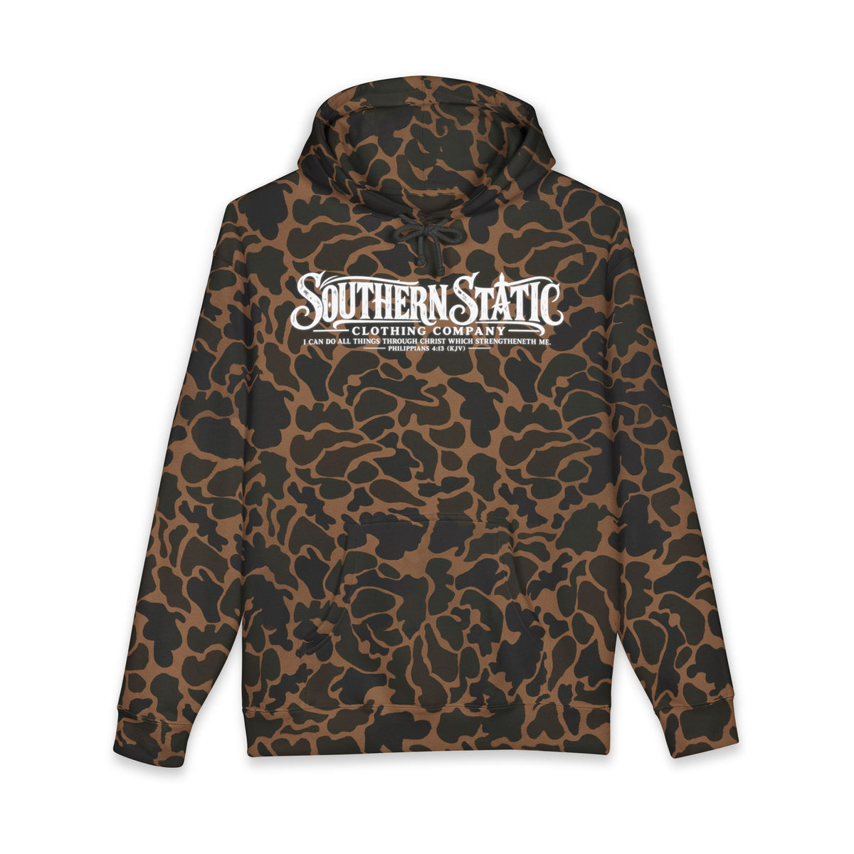 Hoodie — Southern Static Camouflage Logo Pullover