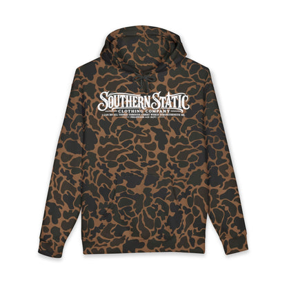 Hoodie — Southern Static Camouflage Logo Pullover