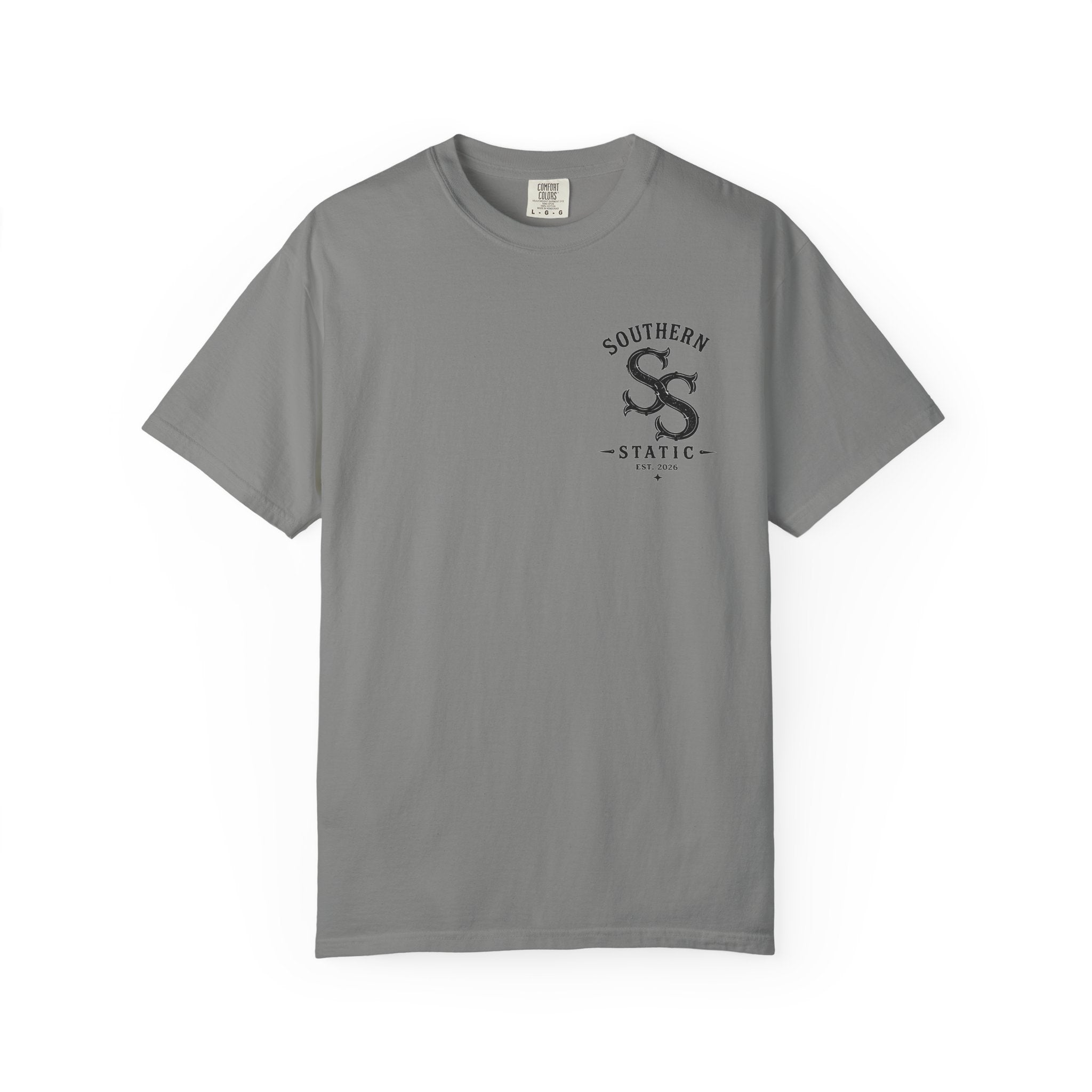 Southern Static Vintage Shield T‑Shirt — 'Southern Static' Logo Tee