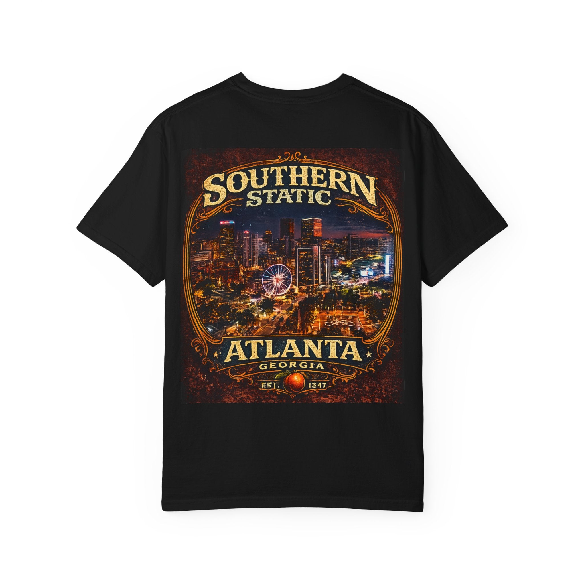 Atlanta Nightscape T-Shirt — Southern Static Vintage Cityscape Tee