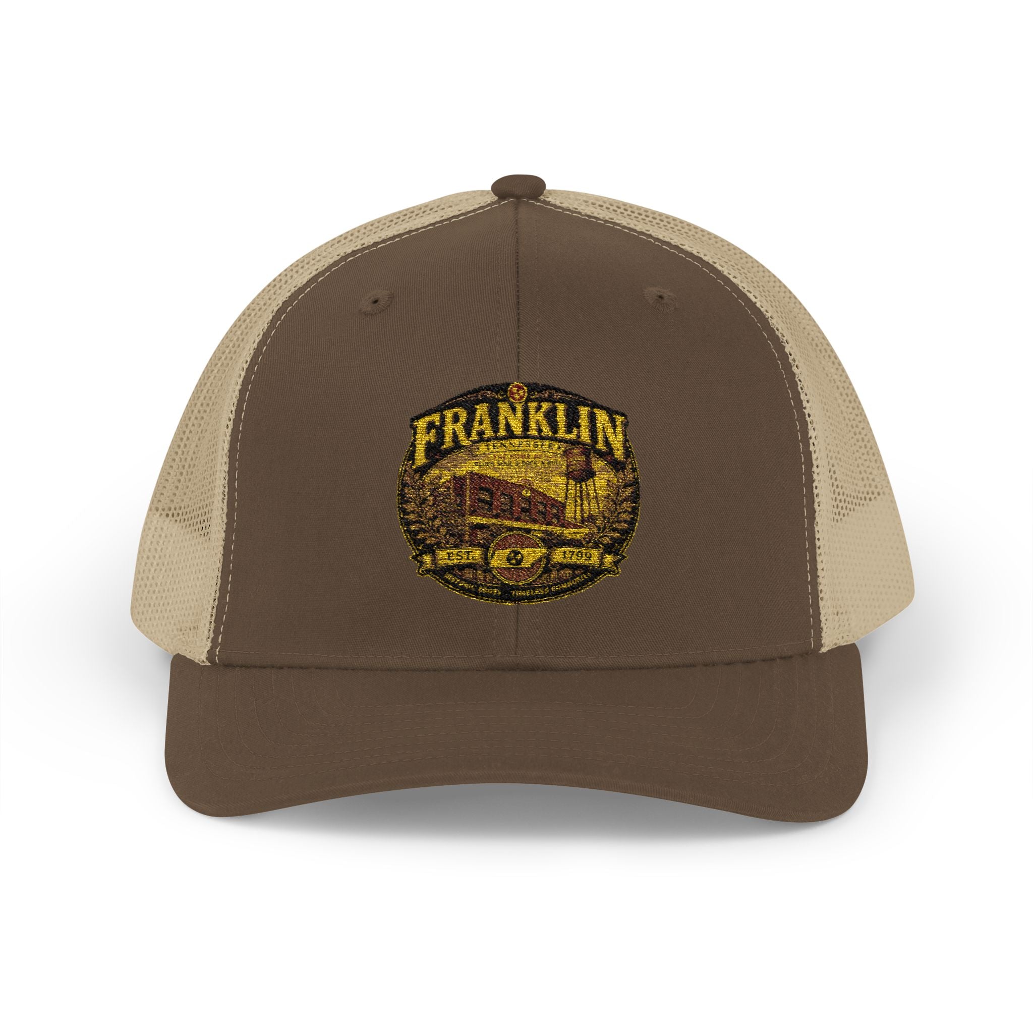 Franklin Vintage Truck Patch Snapback Trucker Cap | Retro Truck Logo