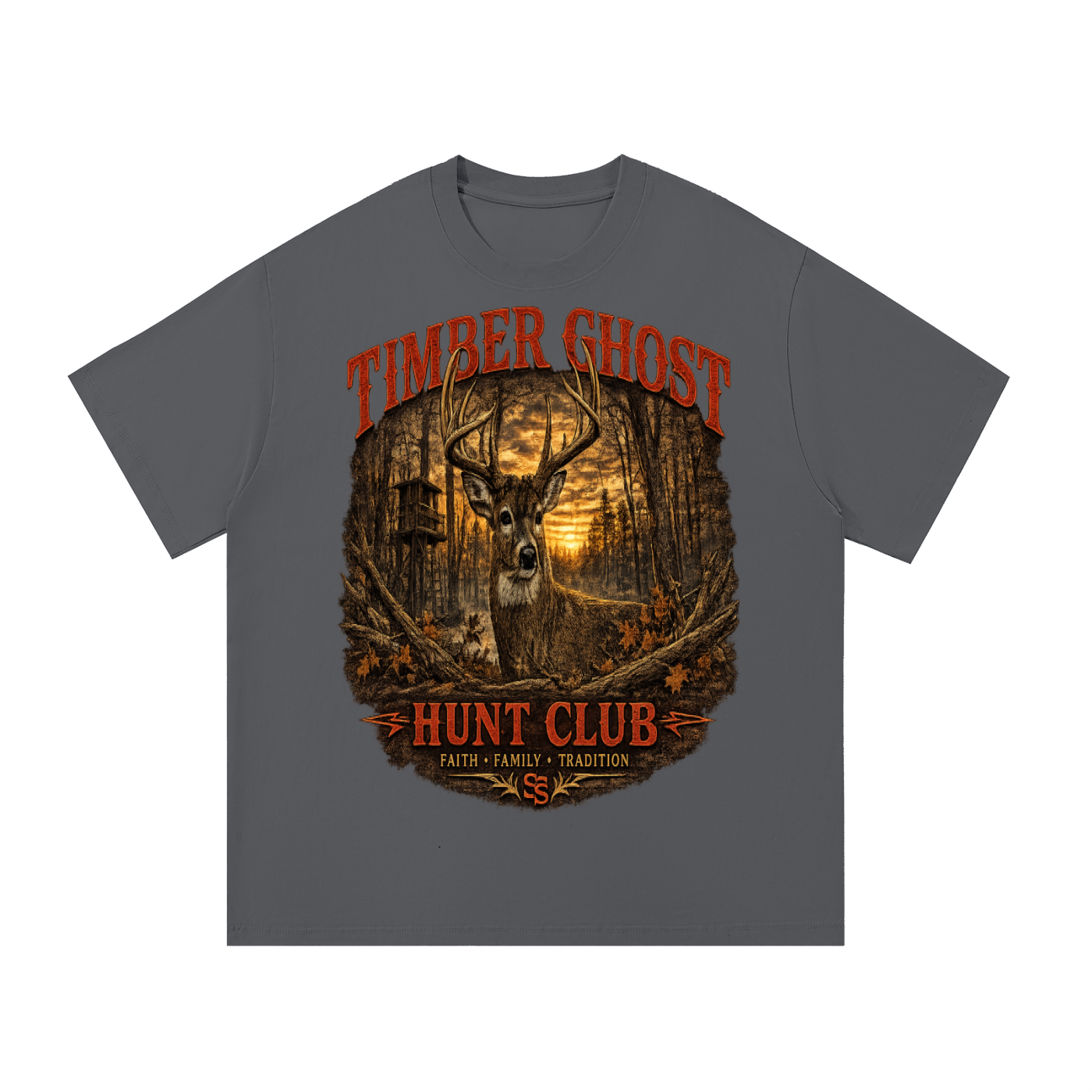 Southern Static Timber Ghost | Premium Whitetail Hunting T-Shirt