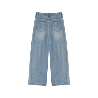 Women’s Vintage Wash High Rise Wide Leg Jeans