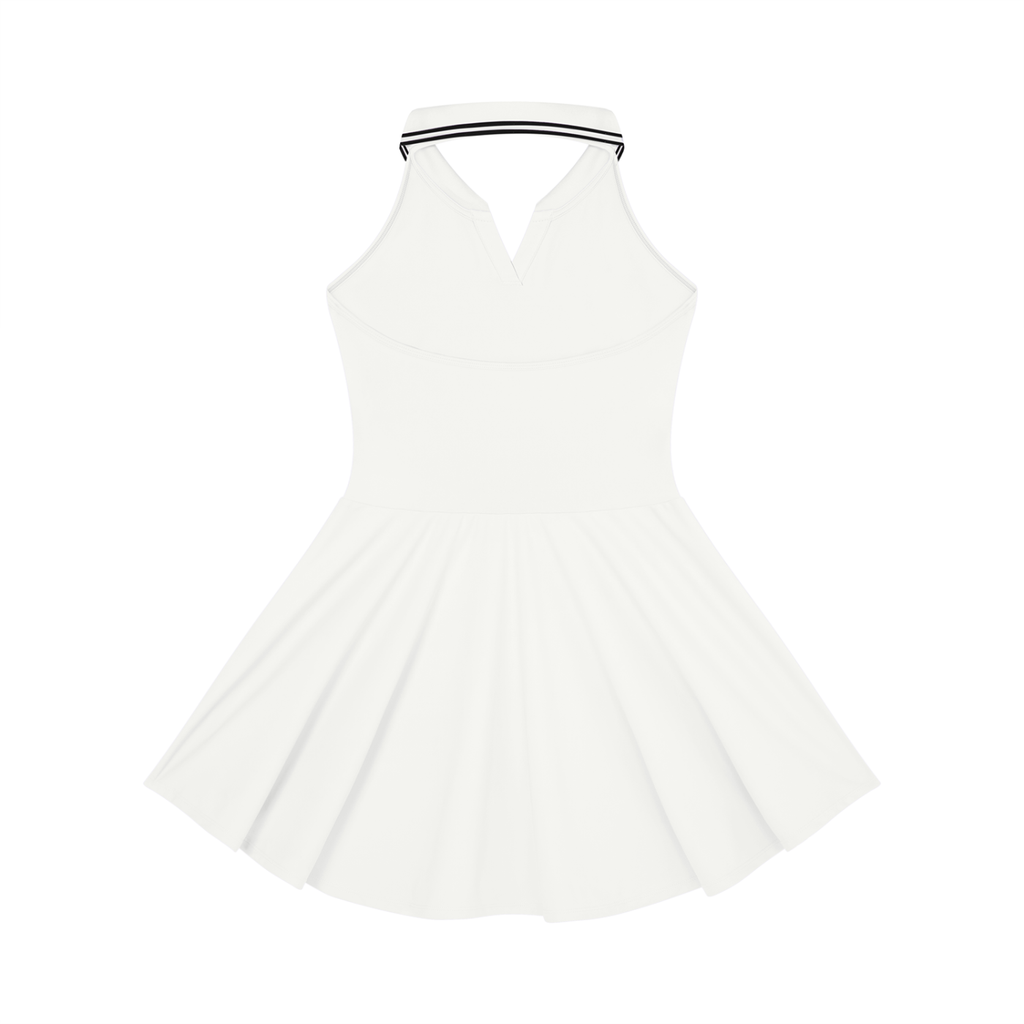 Southern Static Women's Collared Halter A-Line Tennis Dress